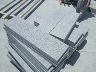 grey granite stair step